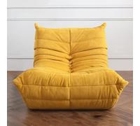 Fauteuil Togo Fireside, Canapé De Sol Relaxant, Pouf Dangle Confortable, Mousse De Qualité Supérieure, Siège Lounge Ergonomique, Canapé sans Accoudoirs, Fauteuil Yellow