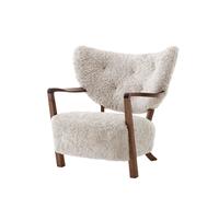 &Tradition Chaise longue Wulff ATD2 fauteuil Noyer huilé-Moonlight