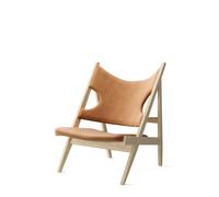 Fauteuil Tricot Tapissé Chêne Naturel/Dunes Cognac