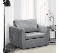 Fauteuil TV Camel Fauteuil relaxant en velours respectueux des animaux Fauteuil de salon avec fonction lit Coffre de lit Télévision, couleur : gris, tissu : Terra 88