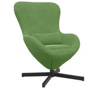 Fauteuil Œuf en Velours Vert Clair