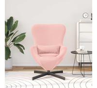 vidaXL Fauteuil œuf suspendu Lounge moderne tissu velouté Crème G