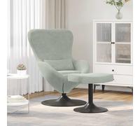 Fauteuil œuf Velours Chaise longue Sièges modernes pivotante en velours vidaXL v