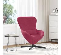 Fauteuil ?Uf Vidaxl En Velours Rouge Vin Rouge