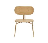 Fauteuil Umage Curious Chêne/ Laiton