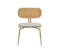 Fauteuil Umage Curious Sables Blancs/ Laiton