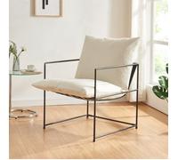 Fauteuil Utsjoki 90 x 61 x 70 cm noir beige