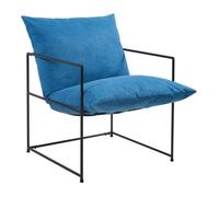 Fauteuil Utsjoki 90 x 61 x 70 cm noir bleu