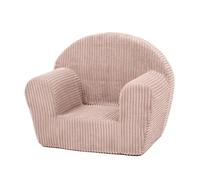 My Velinda – Fauteuil piqué pour enfant – Velours côtelé marron