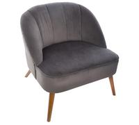 Fauteuil Scandinave Naova 71cm Gris