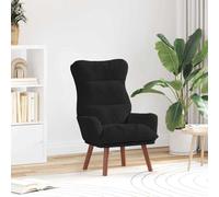 Vidaxl Chaise Relaxante En Velours Noir