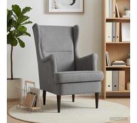 vidaXL fauteuil Gris clair Velours