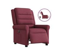 vidaXL Fauteuil verstelbaar elektrisch stof wijnrood3303297 Rouge G