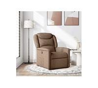 Fauteuil verstelbaar stof bruin4015600