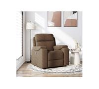 Fauteuil verstelbaar stof bruin4015684
