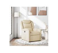 Fauteuil verstelbaar stof crÃmekleurig4015604