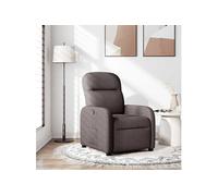 Fauteuil verstelbaar stof donkerbruin4015527