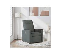 vidaXL Fauteuil inclinable 4104826 – Tissu Gris foncé