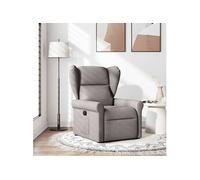 Fauteuil verstelbaar stof taupe4015663