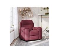 Fauteuil verstelbaar stof wijnrood4015683