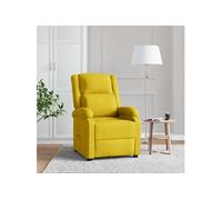 Fauteuil verstelbaar tissu geel