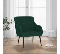 Fauteuil - vert foncé - 63x76x80cm - Usage Intérieur/jardin - VIDAXL - design-classique, Velours EU25_X50381