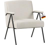 Fauteuil vintage design Albatros Stanford, revêtement en tissu velours côtelé de haute qualité en vert, ressorts en S très confortables, fauteuil de relaxation lounge pour le salon, la chambre à couch