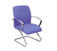 Fauteuil visiteur luge Caudete - Bleu clair