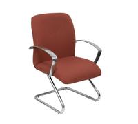 Fauteuil visiteur luge Caudete - Marron