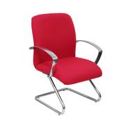 Fauteuil visiteur luge Caudete - Rouge