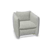 Fauteuil Vitra Mariposa Club Nubia Crème/Marron Foncé