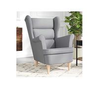 Fauteuil xx cm tissu gris clair