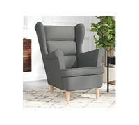 Fauteuil xx cm tissu gris foncé