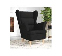 vidaXL Fauteuil 4016897 – Relax en tissu noir 74x84x100 cm