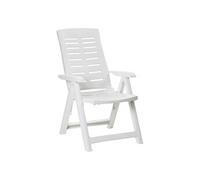 EDM Fauteuil Yuma Polypropylène 5 positions Blanc