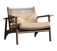 Fauteuils de canapé en rotin Massif de Style wabi-sabi, Style Ancien, for la réception de Villas et d'hôtels de Vacances.(A1)