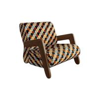 Fauteuils De Salon, Fauteuil Moderne du Milieu du Siècle, Fauteuil Relaxant, Structure en Bois Massif Et Coussin Moelleux, for Salon, Bureau, Chambre, Bureau(F)