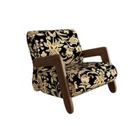 Fauteuils De Salon, Fauteuil Moderne du Milieu du Siècle, Fauteuil Relaxant, Structure en Bois Massif Et Coussin Moelleux, for Salon, Bureau, Chambre, Bureau(D)