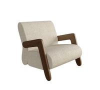 Fauteuils De Salon, Fauteuil Moderne du Milieu du Siècle, Fauteuil Relaxant, Structure en Bois Massif Et Coussin Moelleux, for Salon, Bureau, Chambre, Bureau(E)