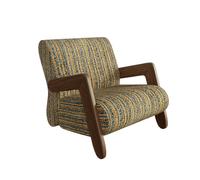 Fauteuils De Salon, Fauteuil Moderne du Milieu du Siècle, Fauteuil Relaxant, Structure en Bois Massif Et Coussin Moelleux, for Salon, Bureau, Chambre, Bureau(L)