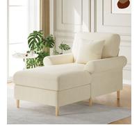 Fauteuils inclinables rembourrés, canapés-lits pliants, fauteuils adaptés à la lecture, poufs pour salons et chambres, velours beige