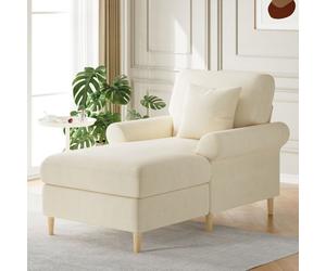 Fauteuils inclinables rembourrés, canapés-lits pliants, fauteuils adaptés à la lecture, poufs pour salons et chambres, velours beige