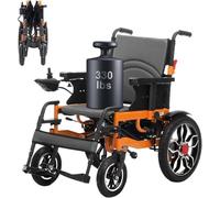 Fauteuils roulants électriques pliables for adultes, fauteuil roulant motorisé tout terrain léger for personnes âgées - Portée de croisière de 20 km - Aide à la mobilité portable, supporte 330 lb