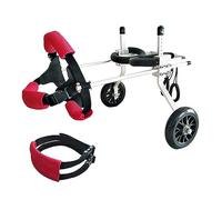 Fauteuils roulants pour animaux de compagnie/chien avec ceinture de soutien du ventre, scooter pour chien à 2 roues pour la marche des pattes postérieures handicapées, assistance portable po