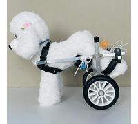 Fauteuils roulants réglables pour animaux de compagnie/chien pour pattes arrière, poussette pour chien à 2 roues, chariot en aluminium pour animaux de compagnie paralysés, scooter des membre