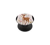 Fauve de cerf Amusant pour Les Amoureux des Animaux adorables PopSockets PopGrip Adhésif