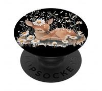 Fauve Doux dans Un pré avec des Marguerites pour l'été PopSockets PopGrip Adhésif