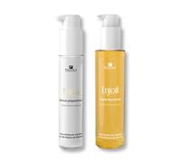 Fauvert Professionnel Routine ENJOIL - Sérum Préparateur Thermoprotecteur 50ml + Huile Nutritive Anti-Frisottis 100ml - Huile de Jojoba & Pépins de Raisin - Soins Sans Rinçage - Fabriqués en France