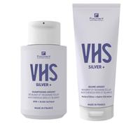 Fauvert Professionnel Routine Silver+ - Shampooing + Baume | Cheveux gris & blancs, AHA, Acide Lactique, anti-jaunissement, éclat argenté, 95% naturel, Fabriqué en France