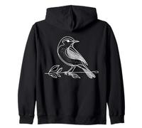 Fauvette à tête Jaune Linéaire Ornithologue Sweat à Capuche